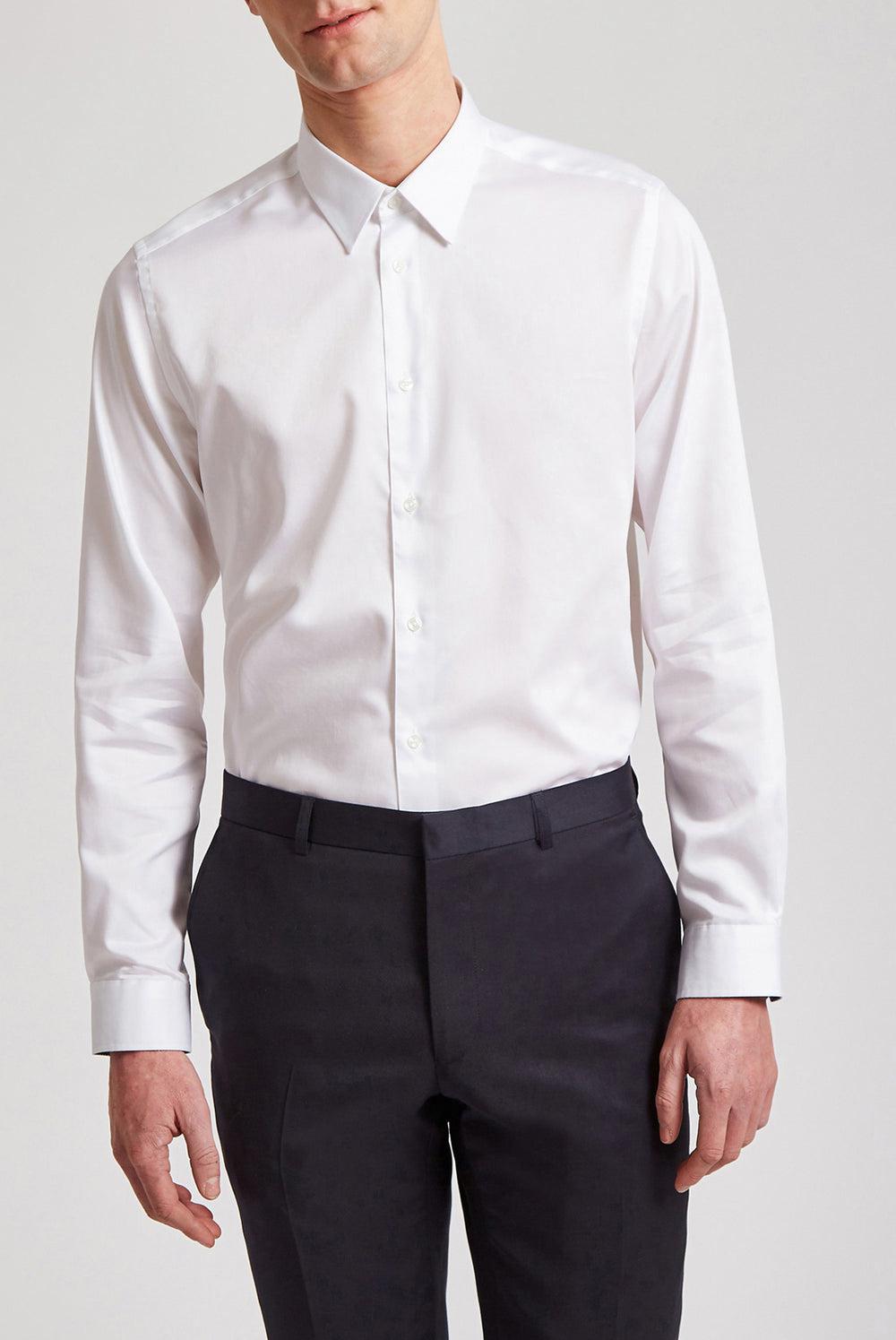 Ted Baker HOLMER - Regular Fit White Long Sleeve Hemd Herren Weiß | RSJMZ-1295