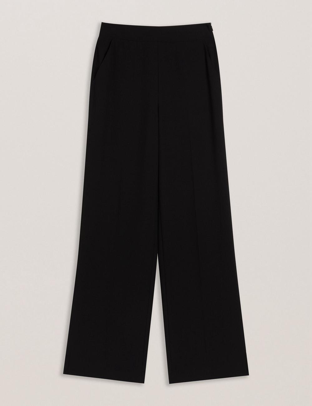 Ted Baker INUT - Tailored High Waist Wide Leg Hosen Damen Schwarz | SHNXD-7014