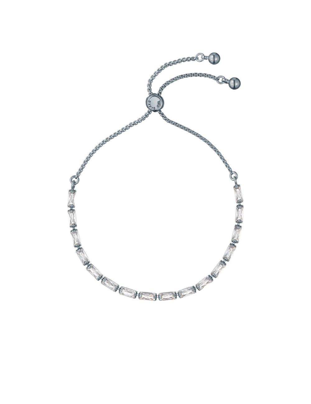 Ted Baker ISELA - Baguette Crystal Slider Tennis Armbänder Damen Silber | DUIJK-1479
