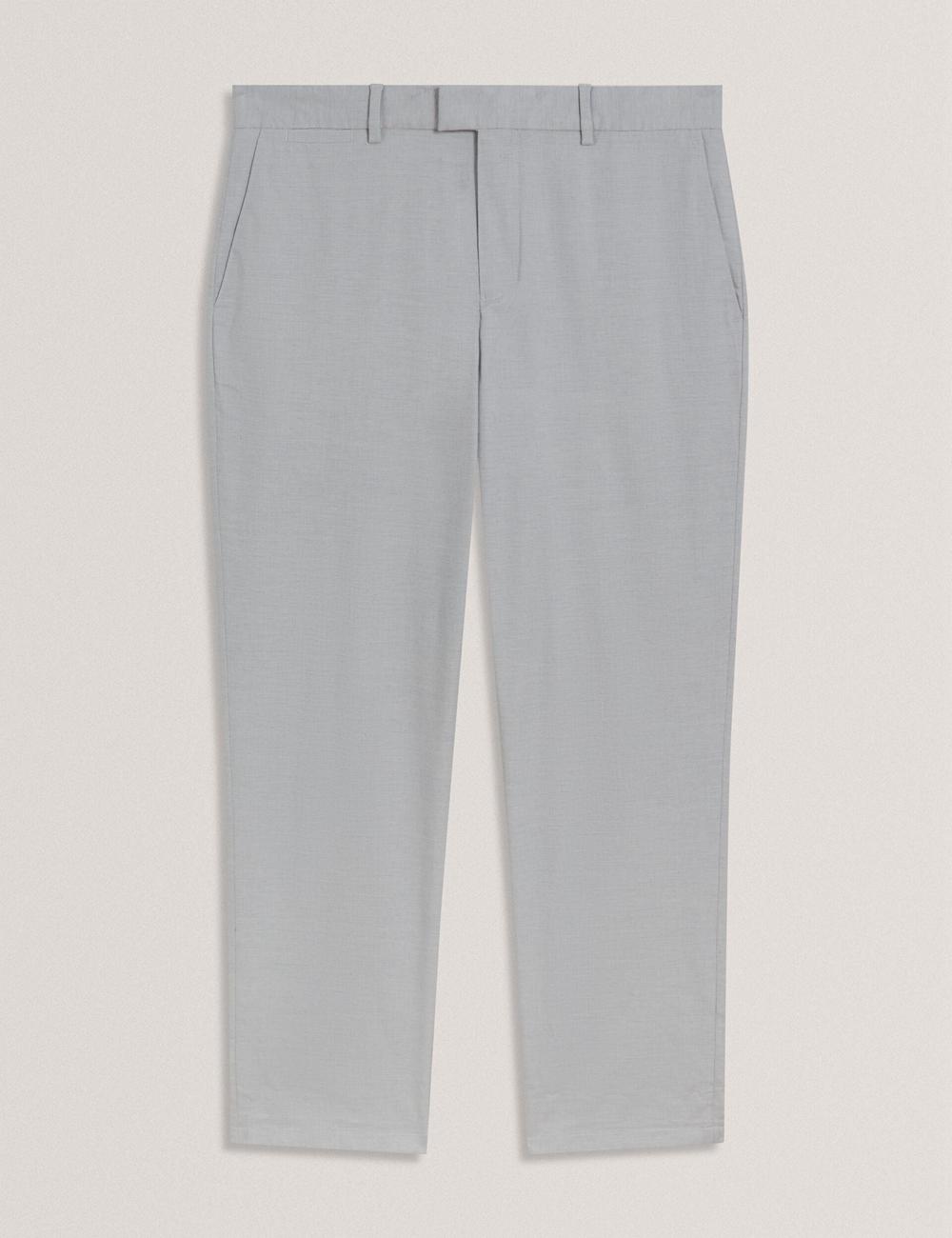 Ted Baker JACKUS - Regular Fit Cotton Blend Chino Hosen Herren Navy | JWREZ-0749