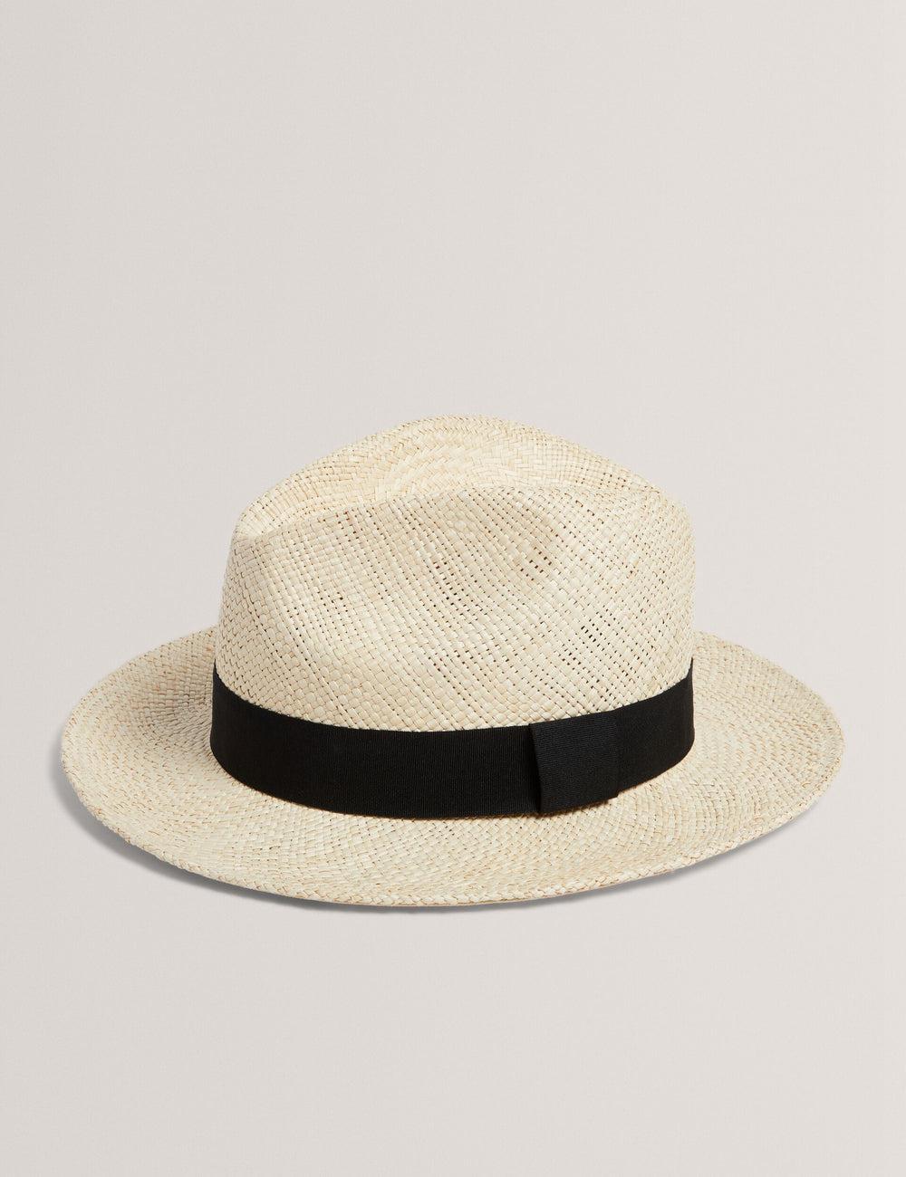Ted Baker JIMESI - Woven Straw Panama Beach Hüte Herren Weiß | LQEBX-9214