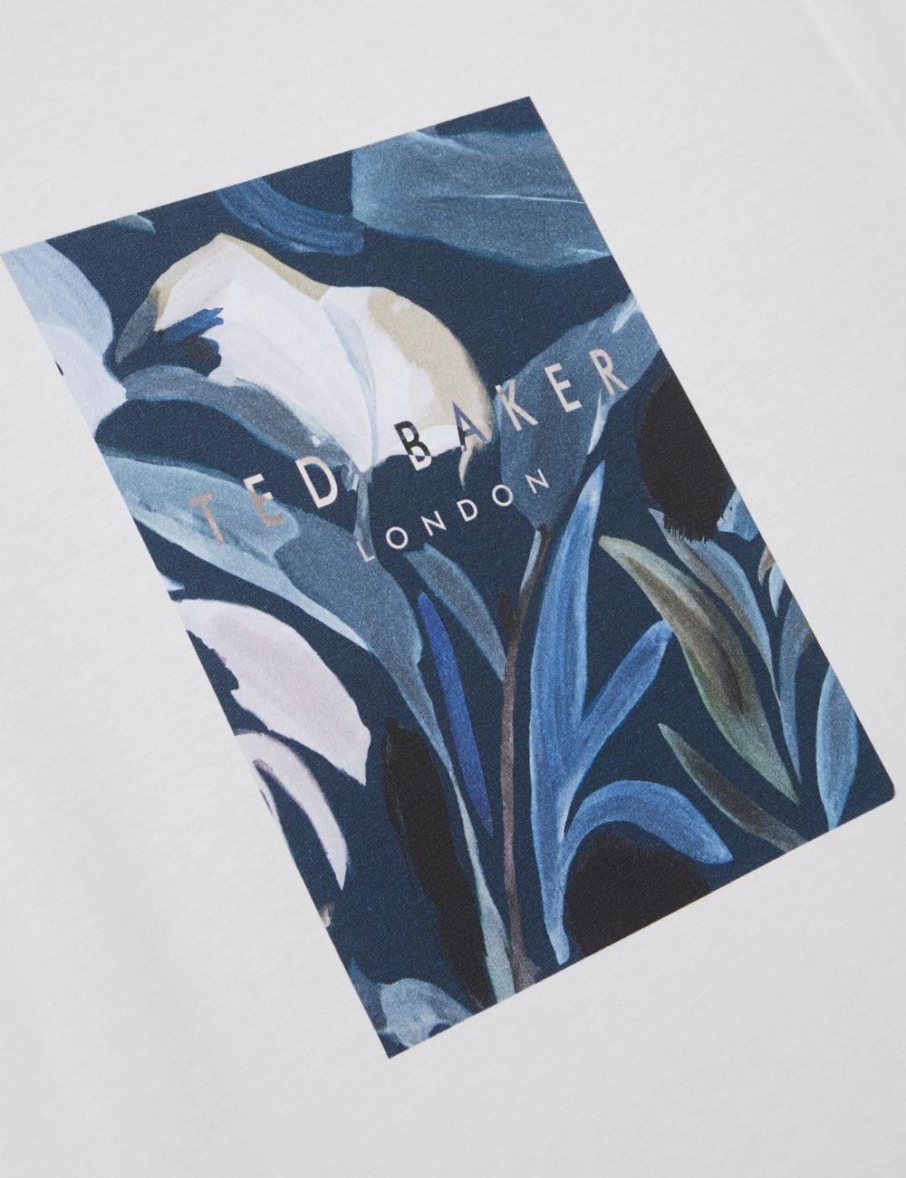 Ted Baker JUSTINO - Branded Box Print Graphic Cotton T-shirts Herren Weiß | MEOAJ-7549