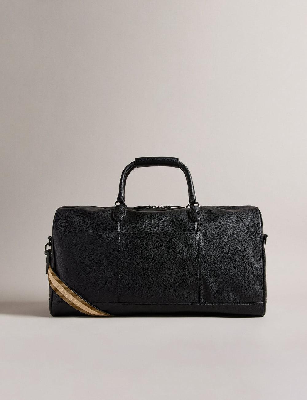 Ted Baker KALVIN - Webbing Faux Leather Holdall Bags Herren Schwarz | CVJUE-6280