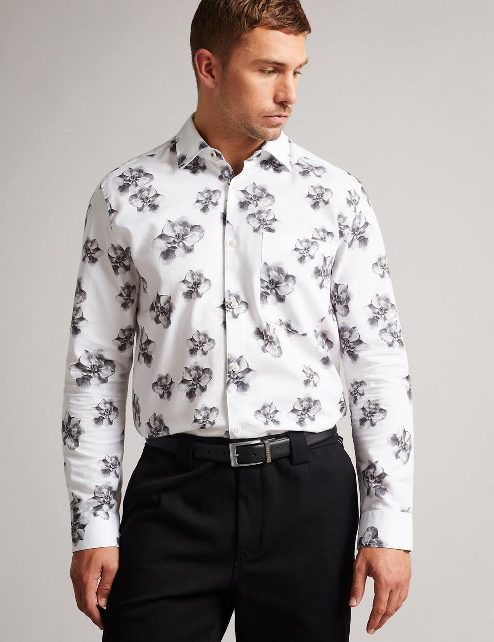 Ted Baker KARMER - Reversible Smooth Leather Gürtel Herren Schwarz | ZJOAE-4673
