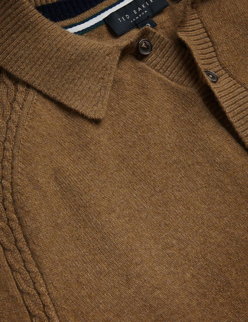 Ted Baker KAROLT - Cashmere Knit Long Sleeve Top Pullover Herren Braun | PDZIY-9805