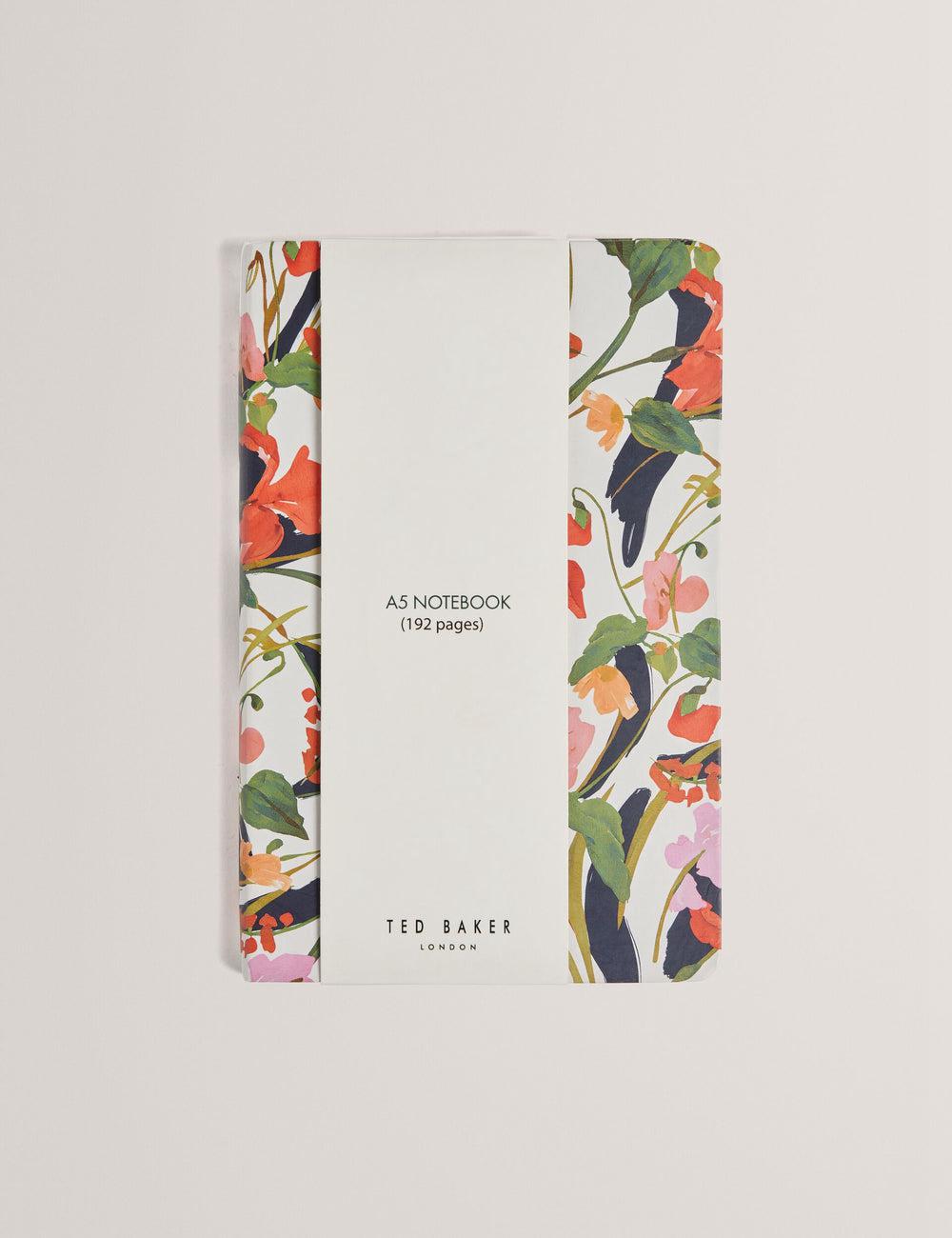 Ted Baker KATIIES - Floral Print A5 Notebook Stationary Damen Weiß | AOJYX-1698