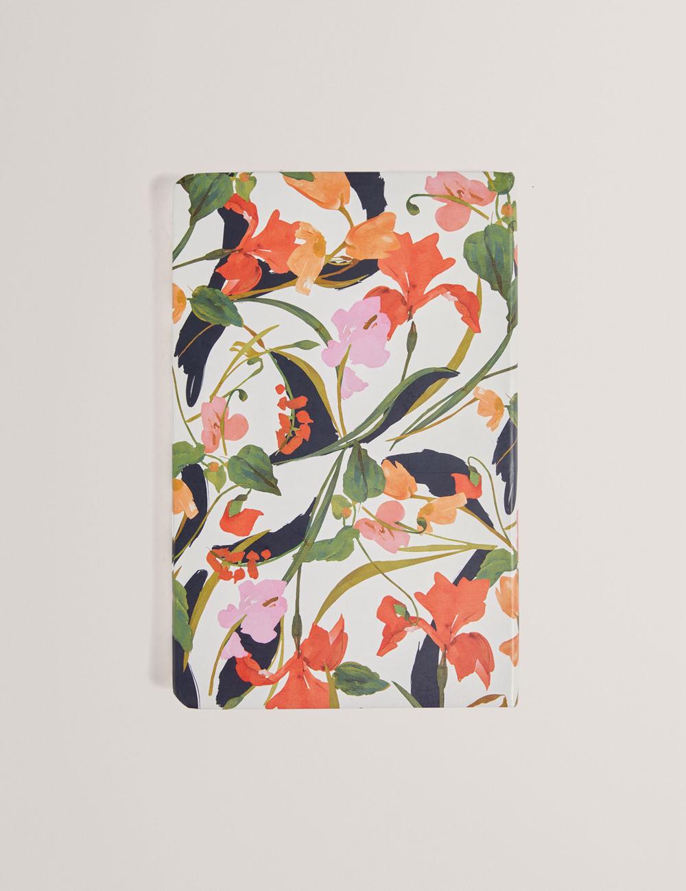 Ted Baker KATIIES - Floral Print A5 Notebook Stationary Damen Weiß | AOJYX-1698
