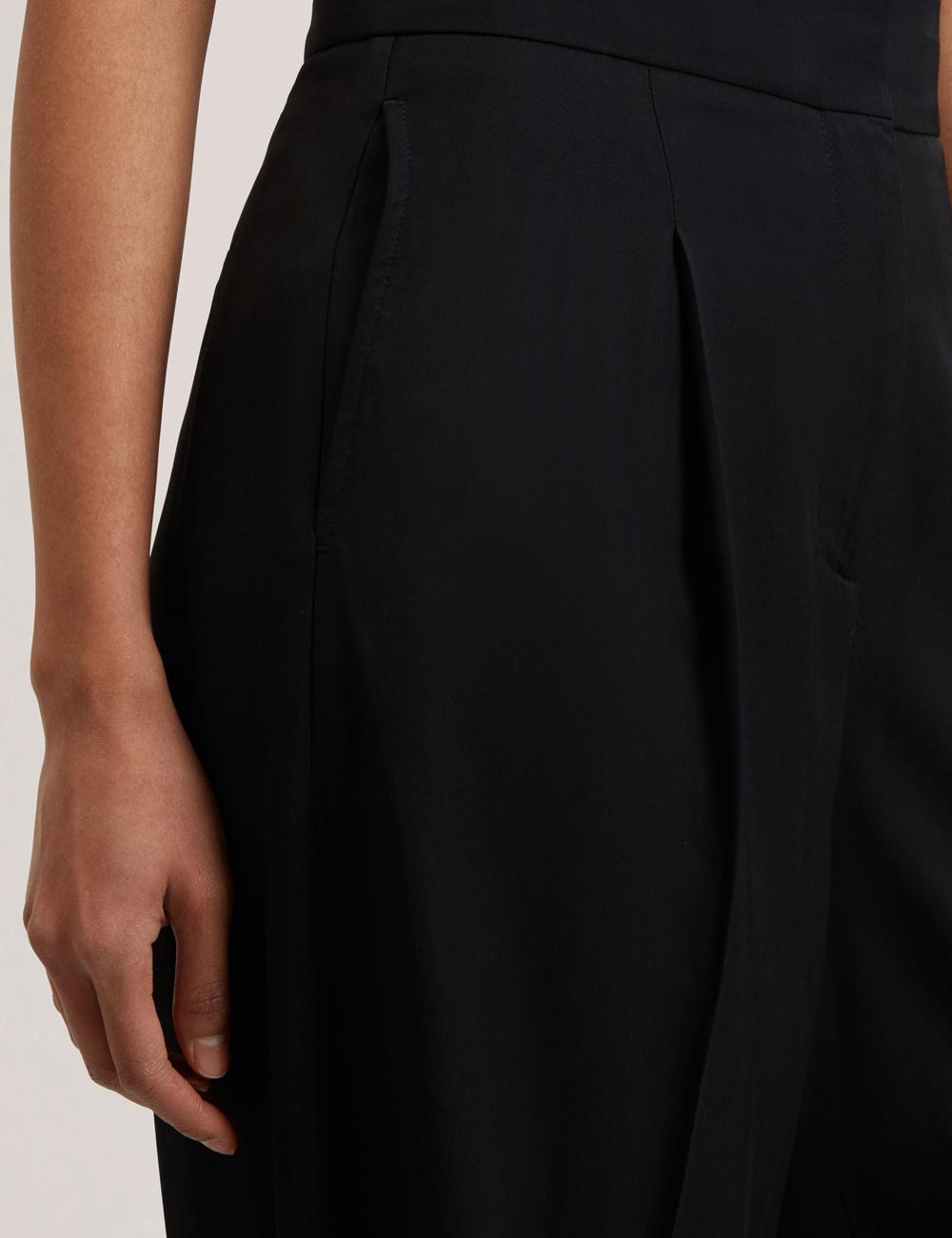 Ted Baker KIOLLI - Wool Blend Barrel Leg Tailored Hosen Damen Schwarz | QTJMS-3047