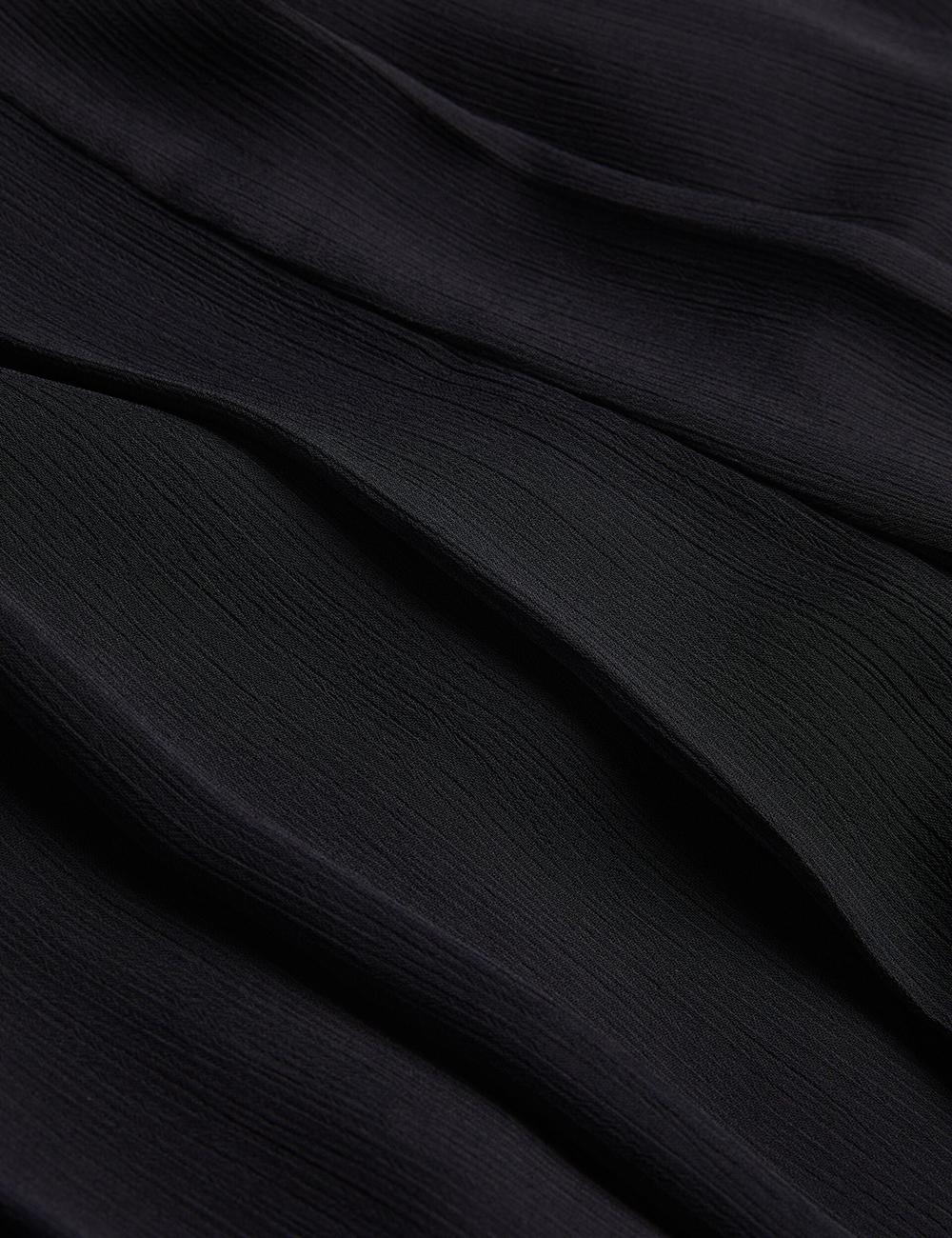 Ted Baker KOKUTO - Chiffon Pleated Wide Leg Palazzo Hosen Damen Schwarz | IYZWM-7681