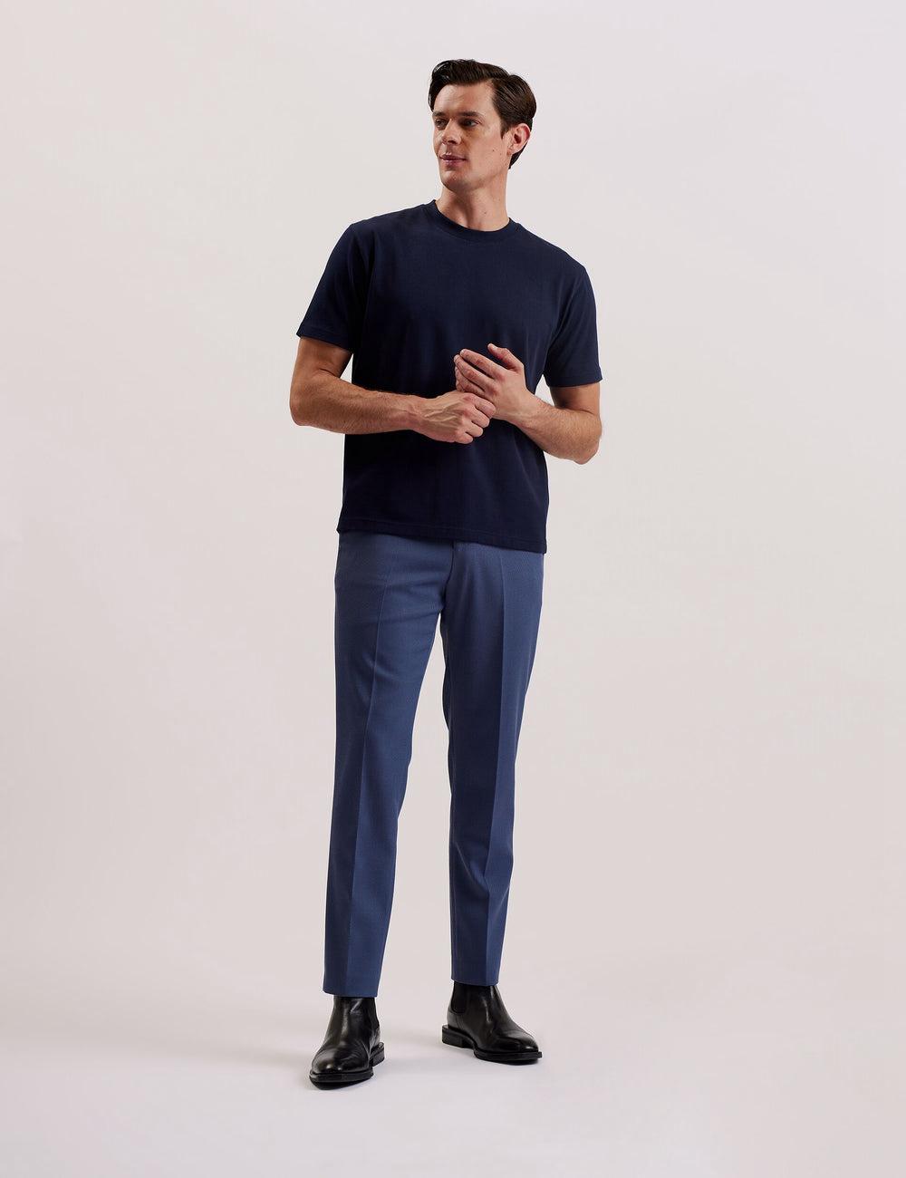 Ted Baker KORNKA - Short Sleeve Relaxed Fit Cotton T-shirts Herren Navy | QCOYR-8973