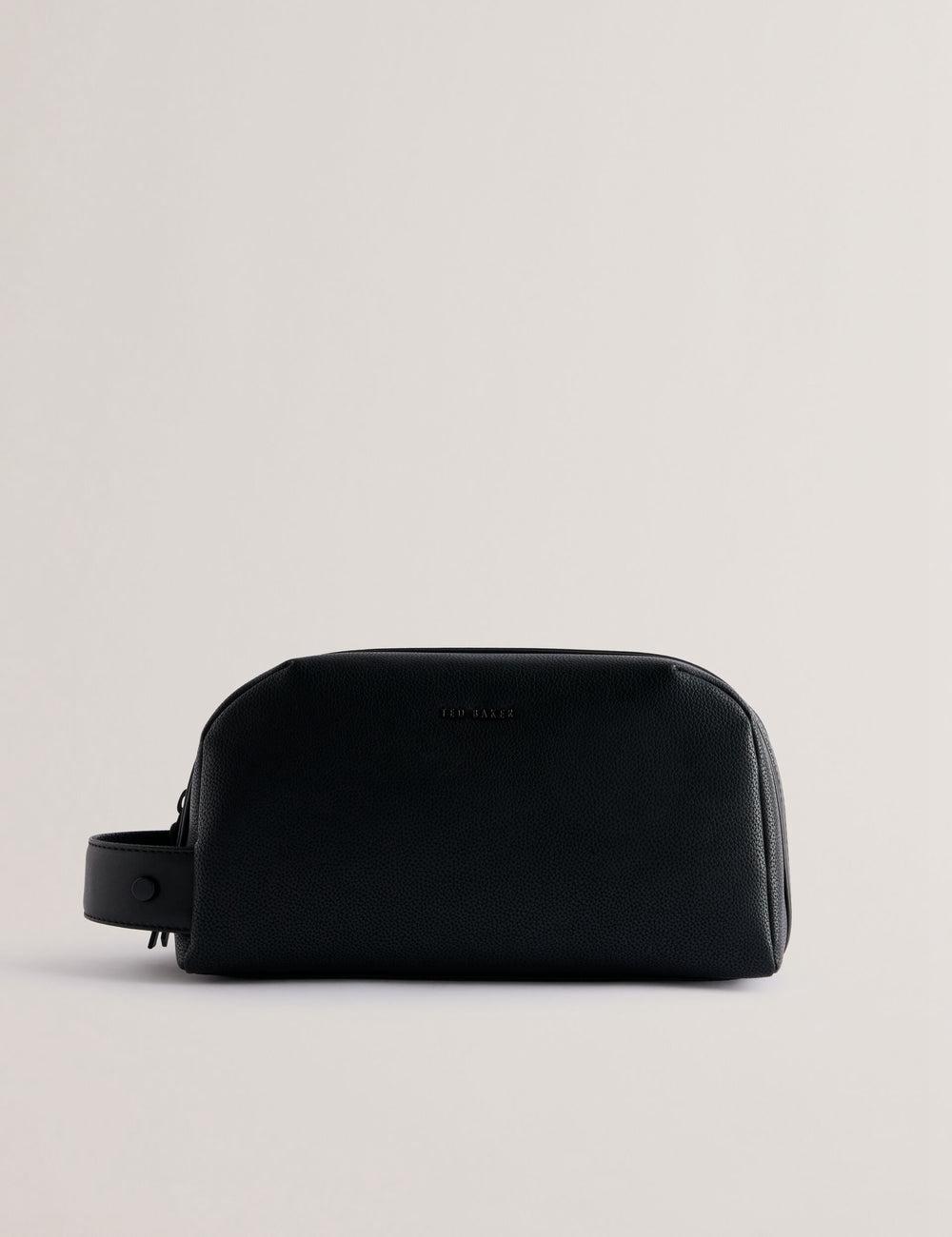 Ted Baker LANIIS - Grained Bonded Leather Kulturbeutel Herren Schwarz | ADXTH-7238