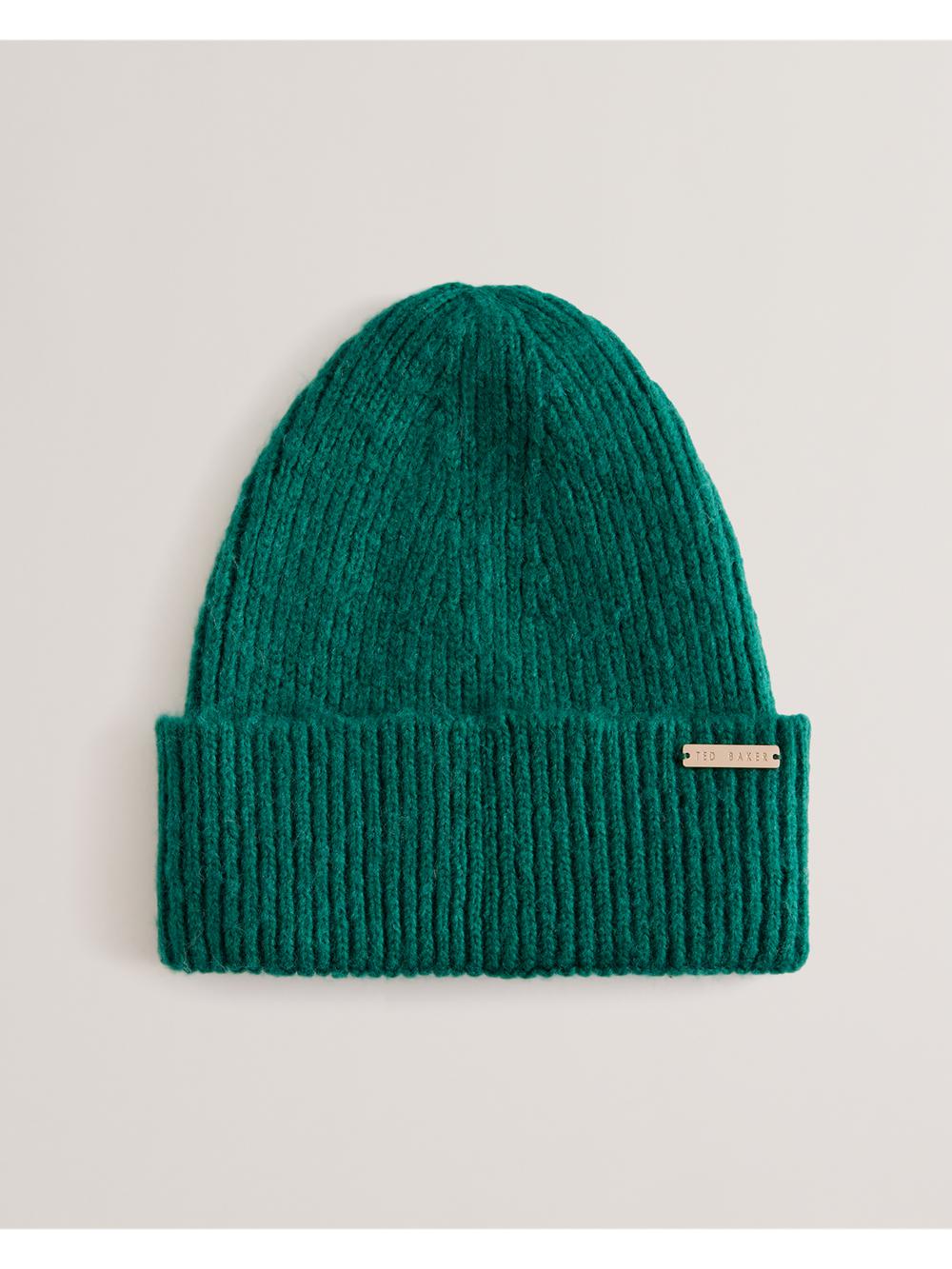 Ted Baker LIDIAAS - Wool Blend Ribbed Knit Beanie Hüte Damen Grün | OINUF-2509