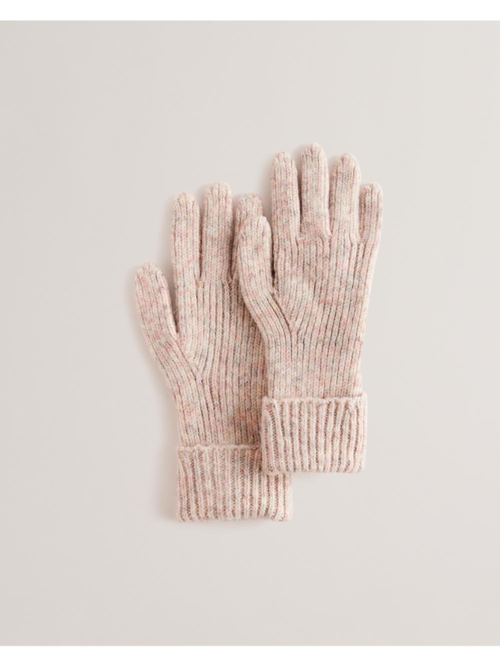 Ted Baker LIDIIE - Wool Blend Ribbed Knit Handschuhe Damen Rosa | ONCQE-2309