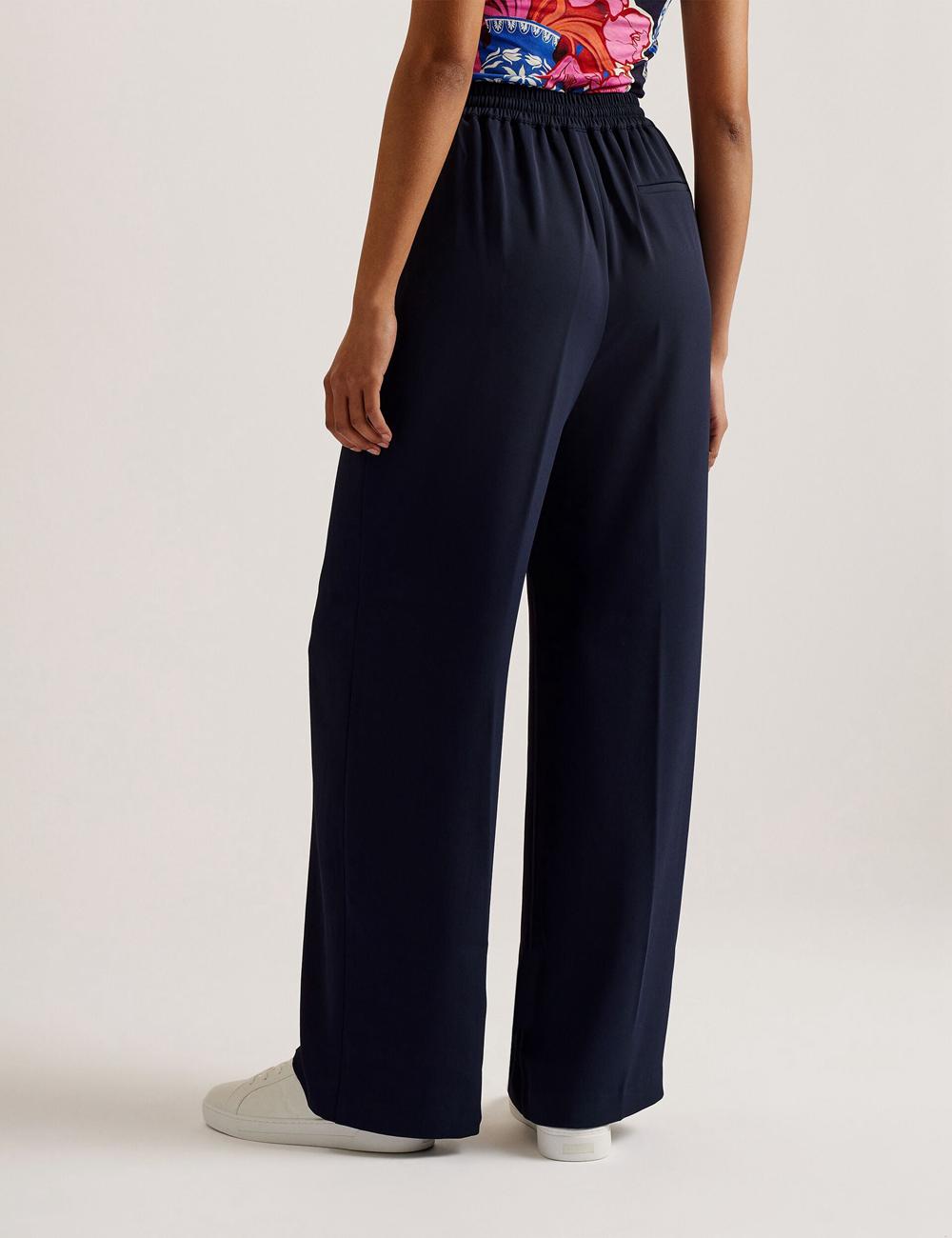 Ted Baker LILIAAH - Wide Leg Tailored Hosen Damen Navy | INSKO-3492