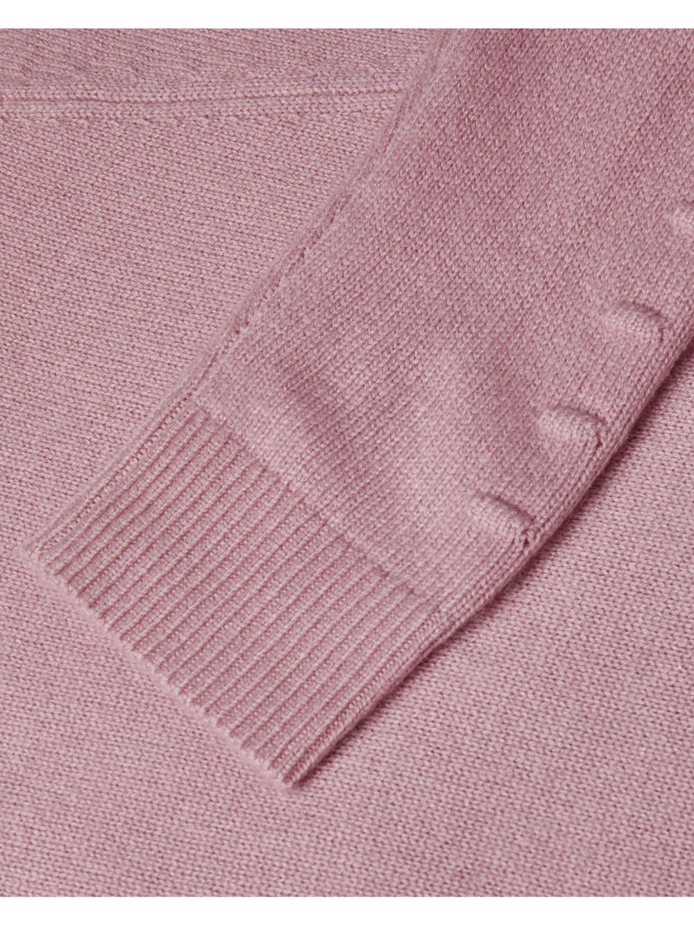 Ted Baker LISSIAH - Bobble Detail Shirt Hem Knitted Pullover Damen Rosa | UYZCT-7261
