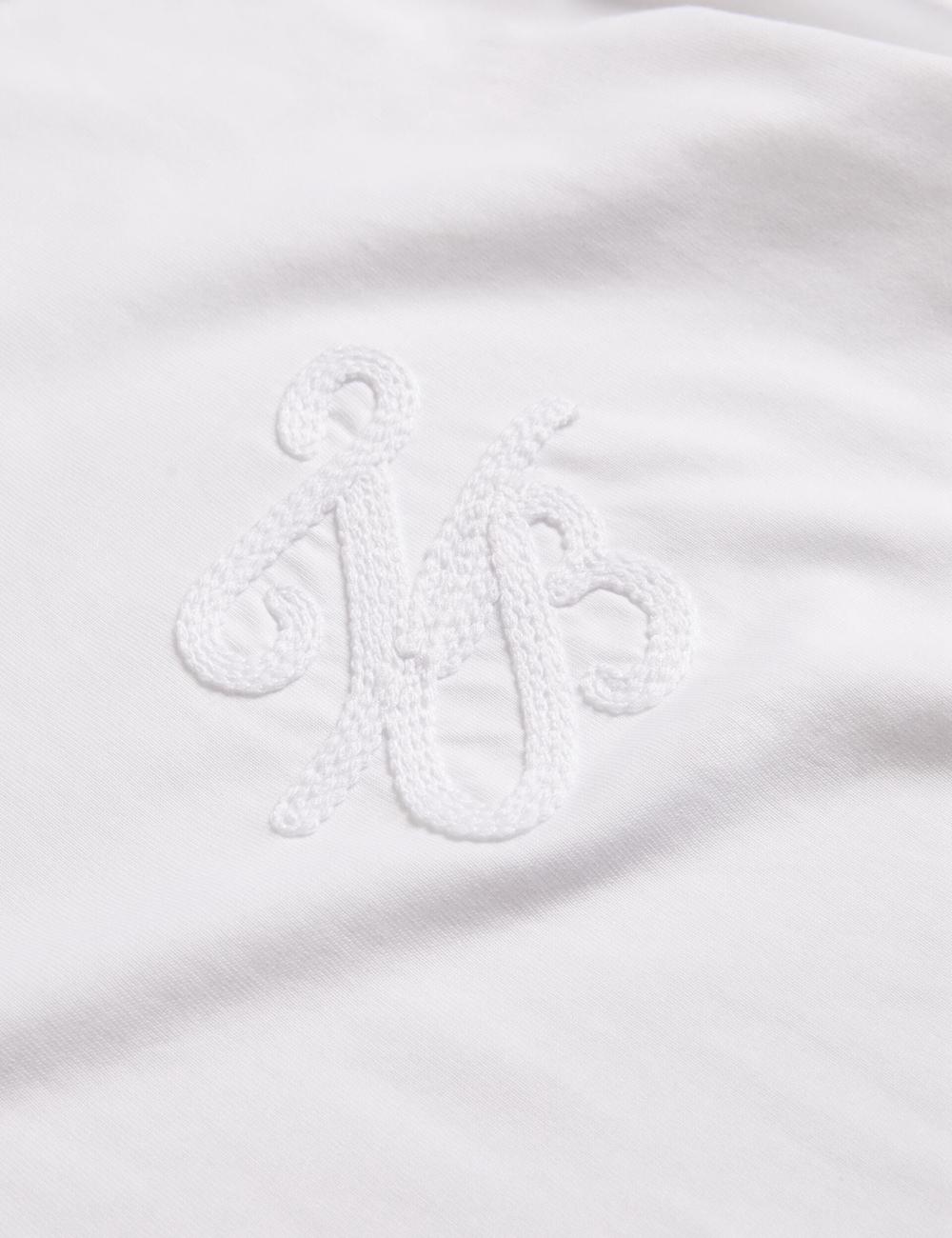 Ted Baker MALORRY - Embroidered Logo Boxy Cotton T-shirts Damen Weiß | AMLNK-2718