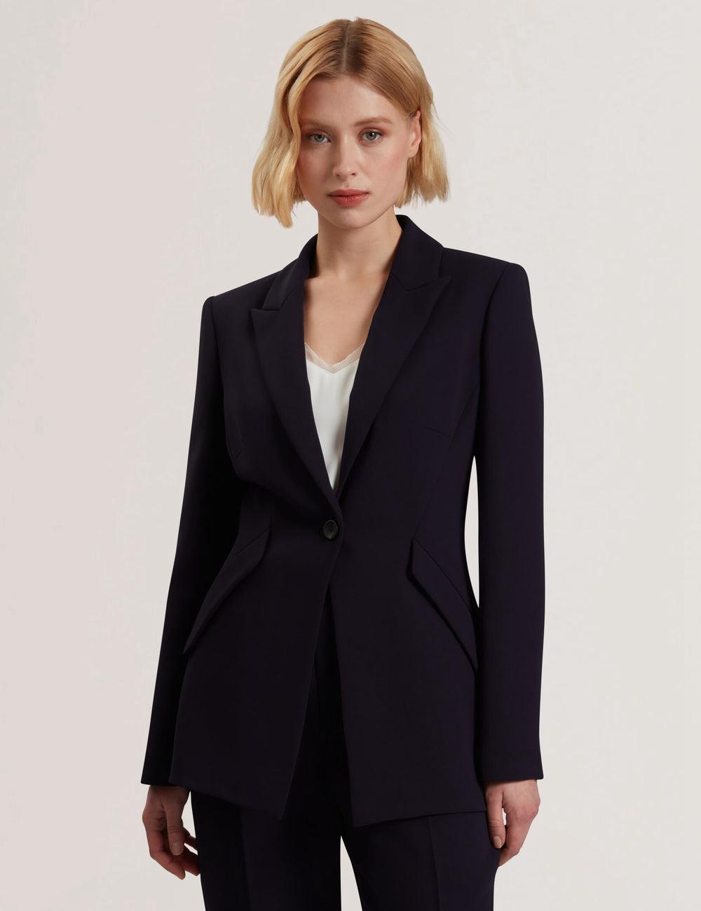Ted Baker MANABL - Slim Fit Single Breasted Tailored Blazer Jacken Damen Navy | WDOYX-6984