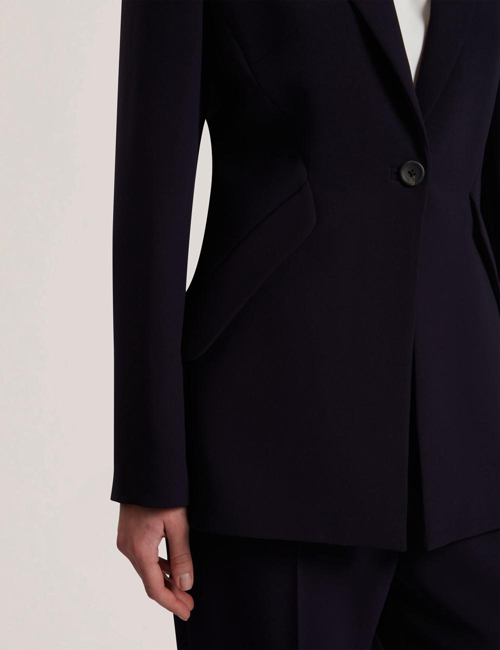 Ted Baker MANABL - Slim Fit Single Breasted Tailored Blazer Jacken Damen Navy | WDOYX-6984