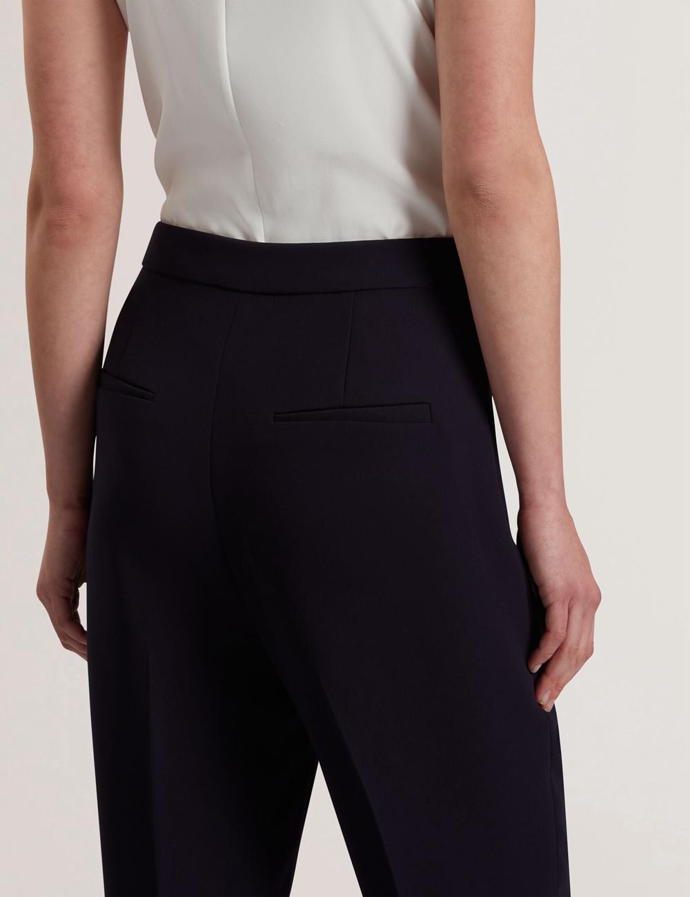 Ted Baker MANABTL - High Waist Tapered Leg Tailored Hosen Damen Navy | VCEZO-2306