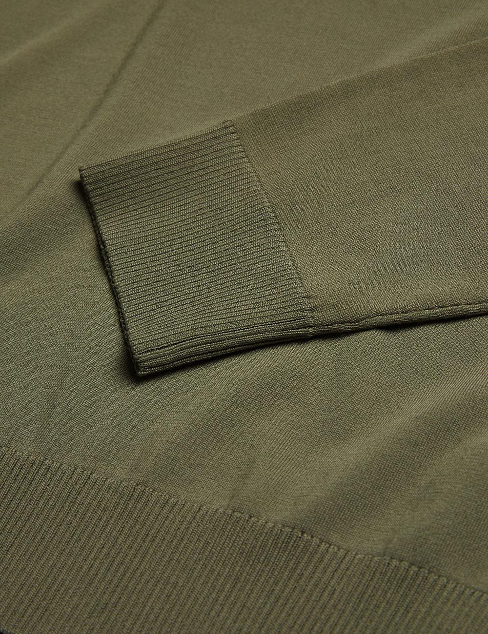 Ted Baker MAYWO - Saddle Shoulder Crew Neck Pullover Herren Khaki | AGZMR-1403