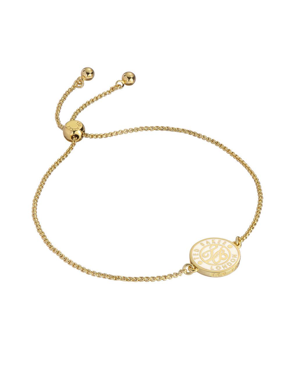 Ted Baker MONELLE - Monogram Logo Coin Adjustable Armbänder Damen Gold | RUYTS-5642