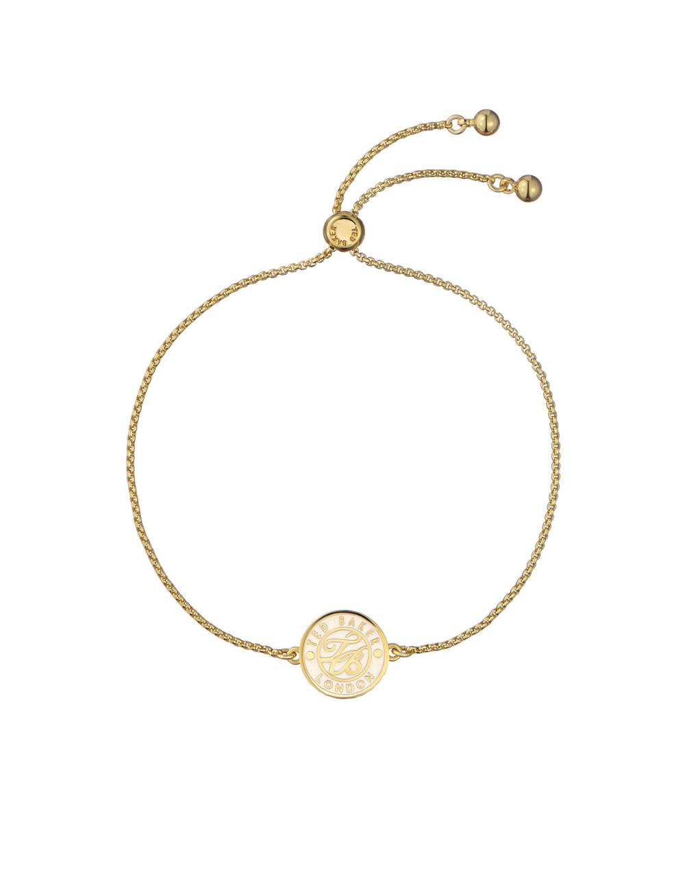 Ted Baker MONELLE - Monogram Logo Coin Adjustable Armbänder Damen Gold | RUYTS-5642