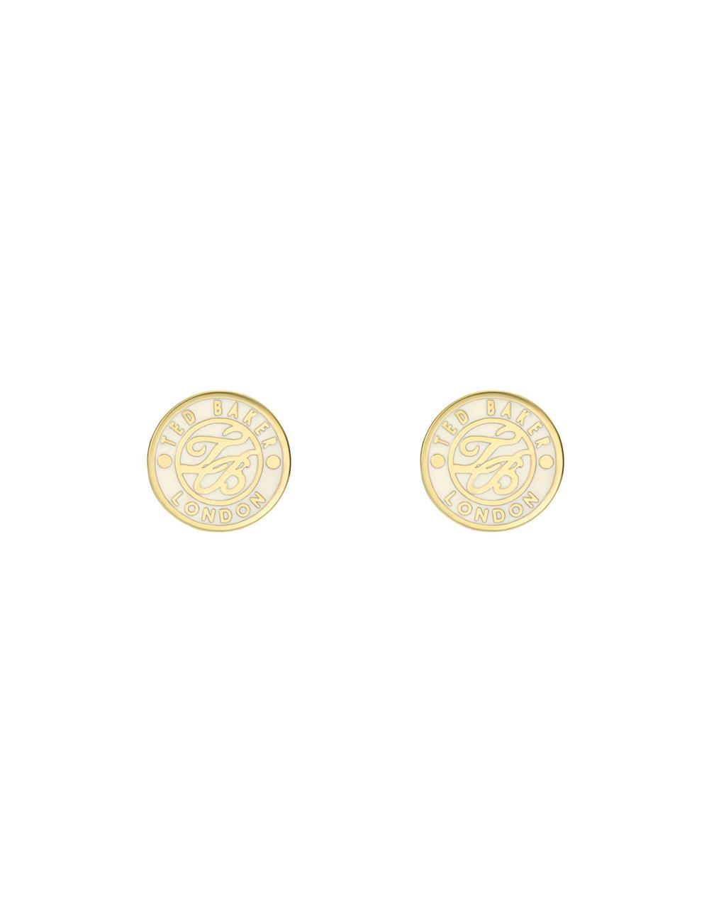 Ted Baker MONLIA - Monogram Logo Stud Ohrringe Damen Gold | VJQUR-2305