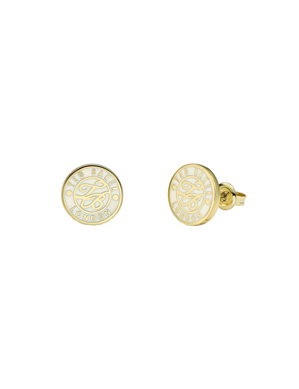 Ted Baker MONLIA - Monogram Logo Stud Ohrringe Damen Gold | VJQUR-2305