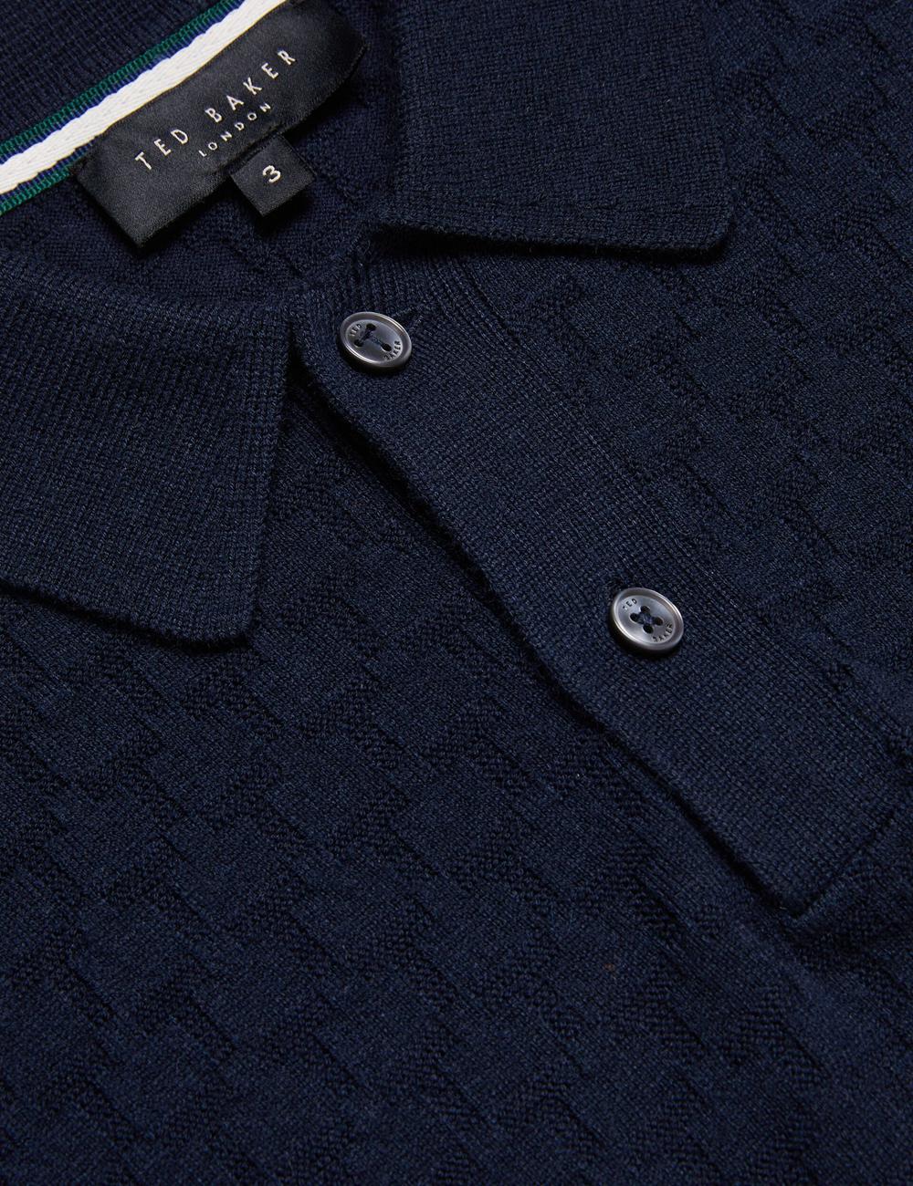 Ted Baker MORAR - T Knit Long Sleeve Top Pullover Herren Navy | JXEGW-9574