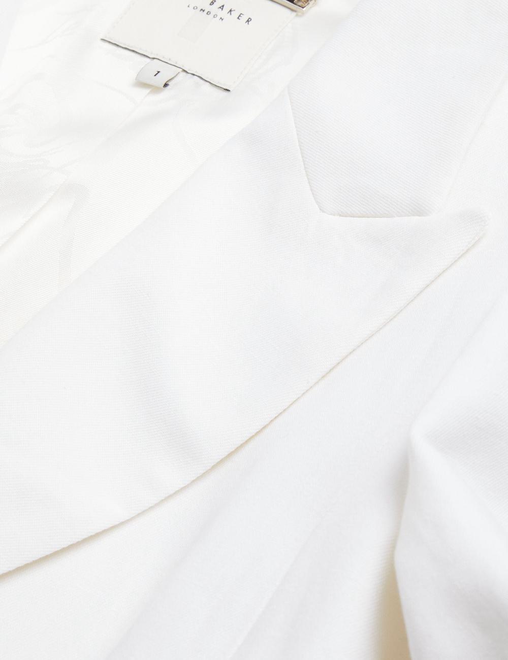 Ted Baker MUSUB - Tailored with Faux Pockets Blazer Damen Weiß | UMKIP-6901