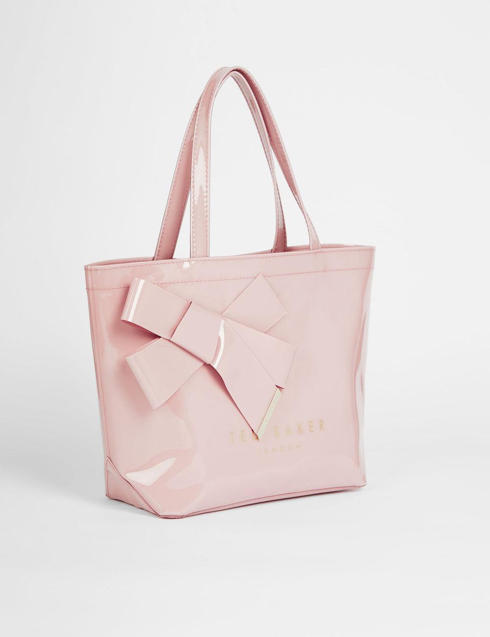 Ted Baker NIKICON - Small Knot Bow Vinyl Icon Tragetaschen Damen Rosa | XIOJL-3651