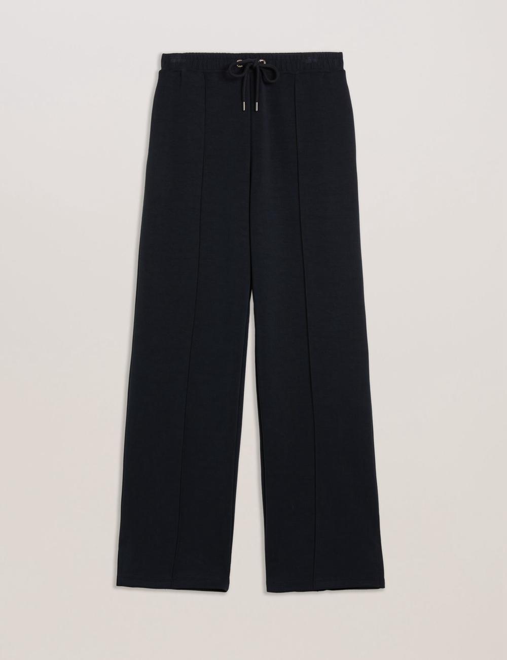 Ted Baker NOWELLL - Straight Leg Joggers With Split Hem Hosen Damen Schwarz | HKVSR-6537