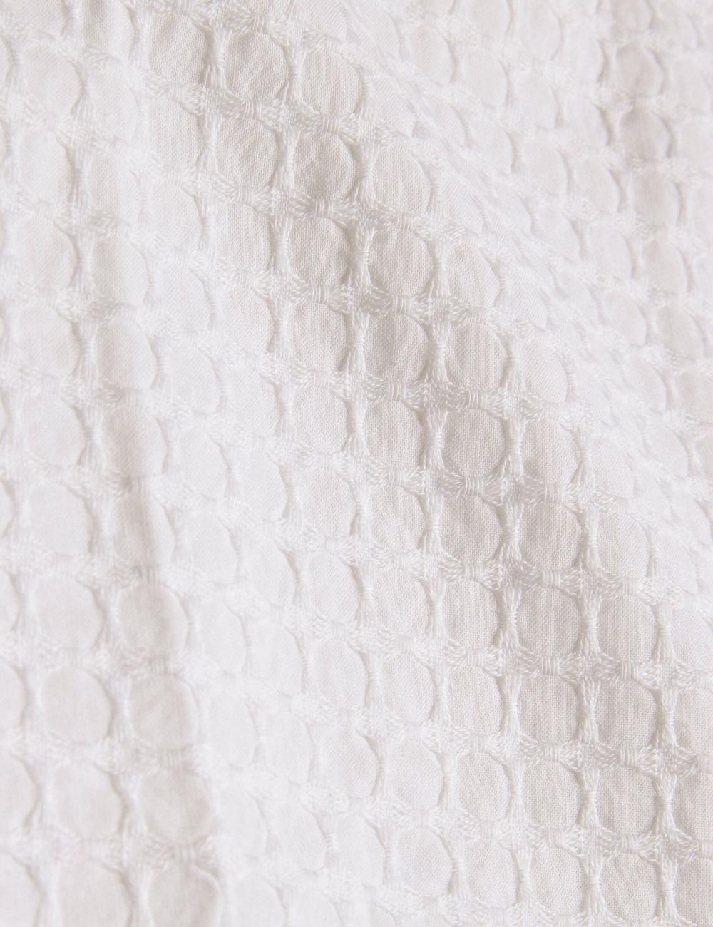 Ted Baker OISE - Textured Grid Cotton Short Sleeve Hemd Herren Weiß | GKSHZ-2803
