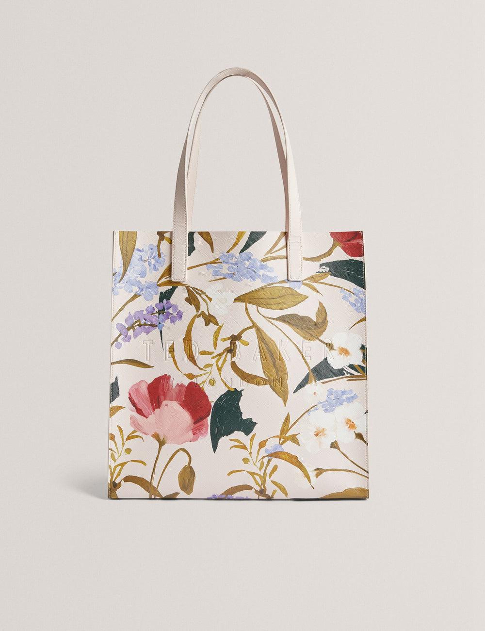 Ted Baker PALAMAA - Floral Print PU Leather Large Tragetaschen Damen Rosa | CDGBH-3427