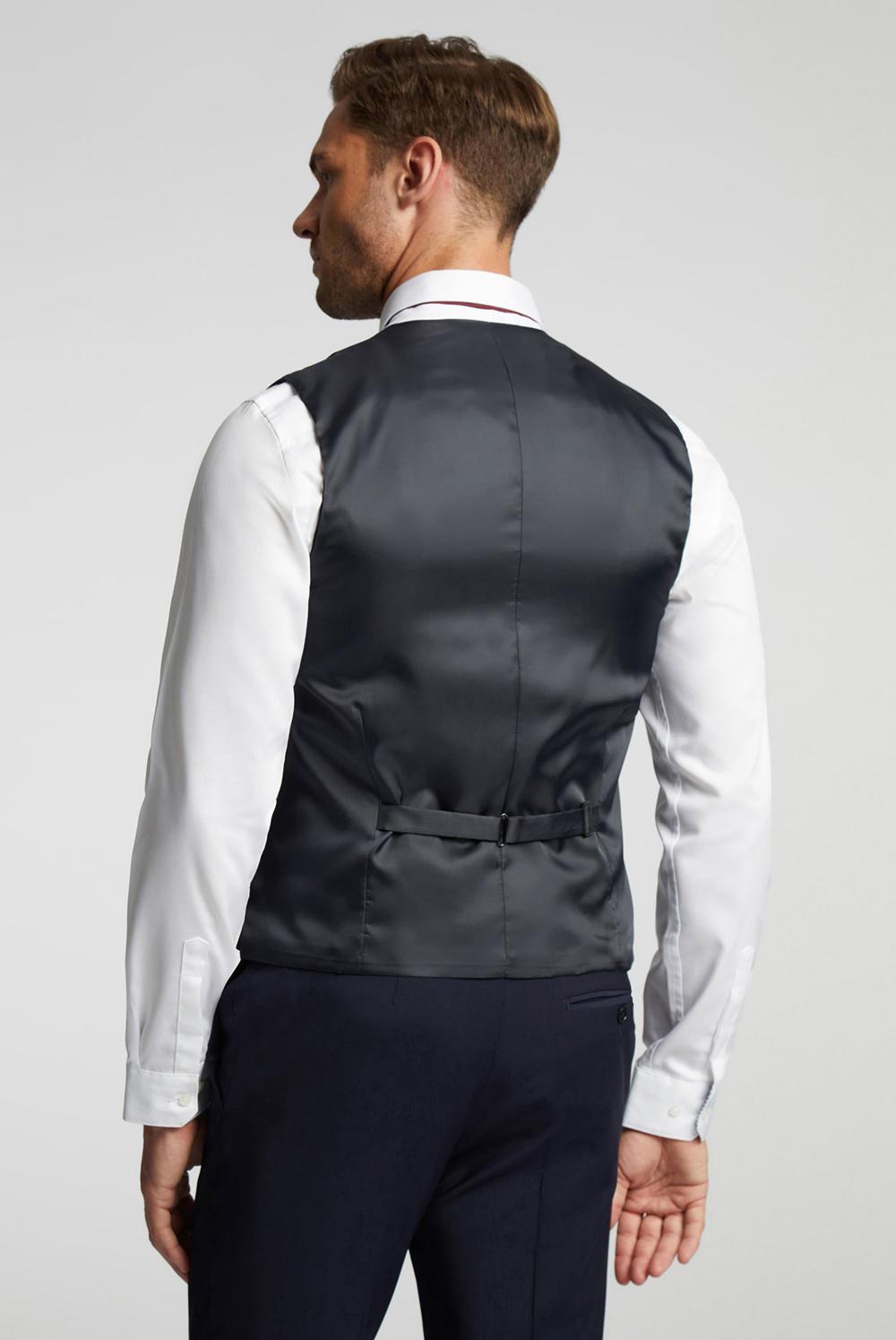 Ted Baker PANAMA - Wool Blend Slim Fit Anzugweste Herren Navy | FHXRV-9431