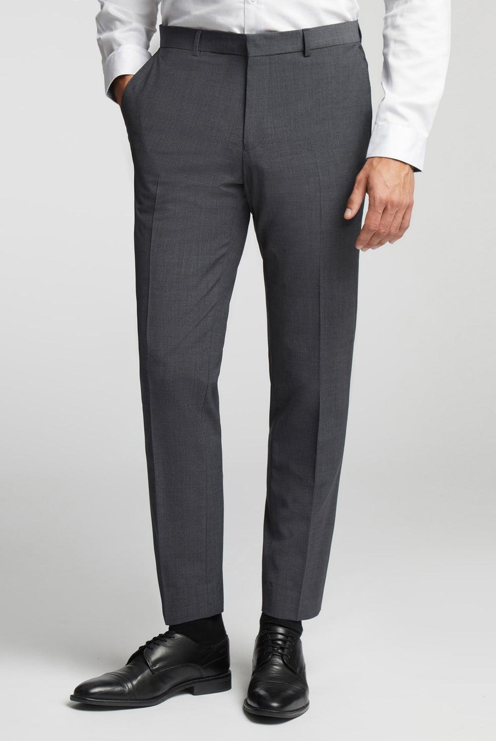 Ted Baker PANAMA - Wool Blend Slim Fit Suit Hosen Herren Charcoal | NKZCM-2465