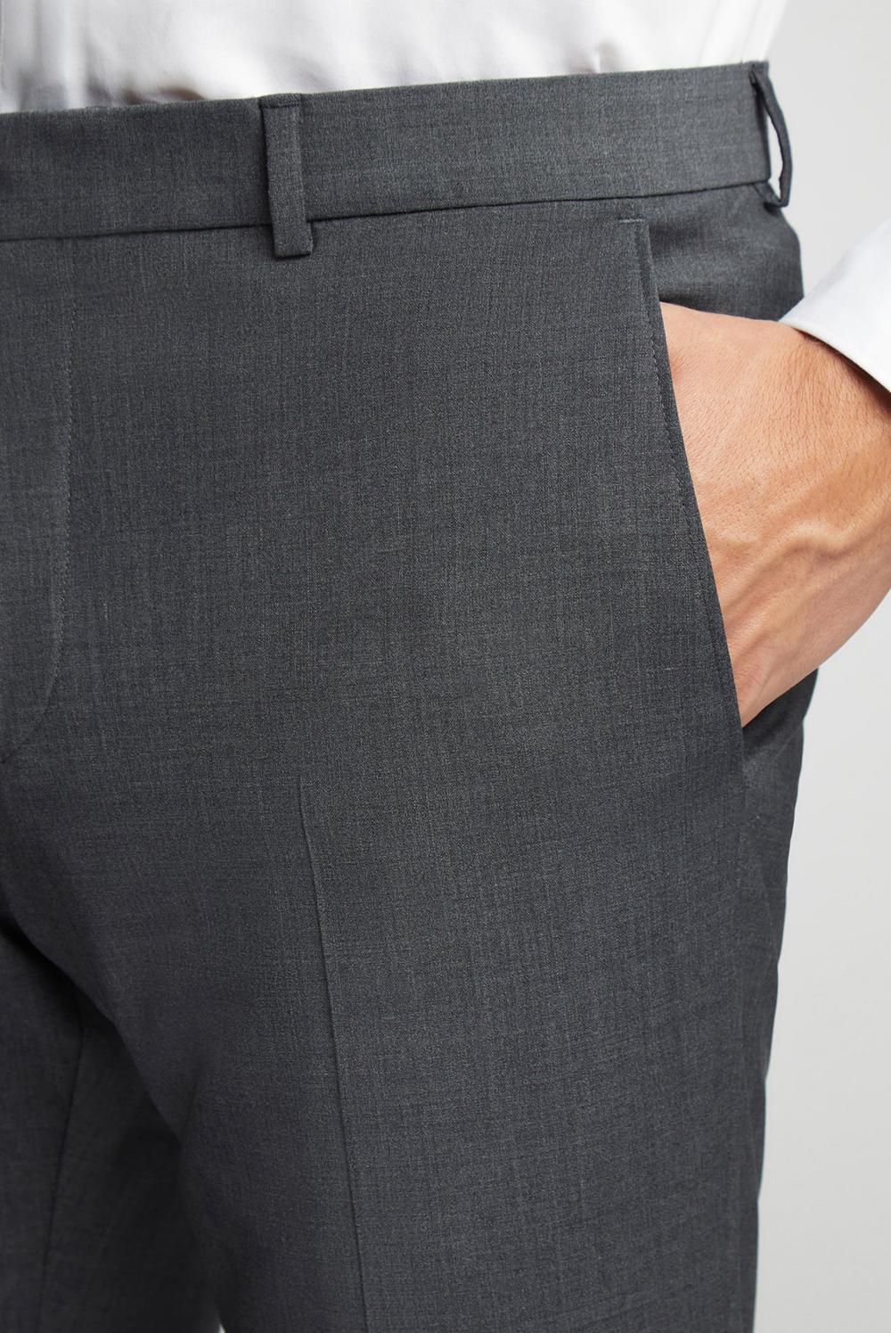 Ted Baker PANAMA - Wool Blend Slim Fit Suit Hosen Herren Charcoal | NKZCM-2465
