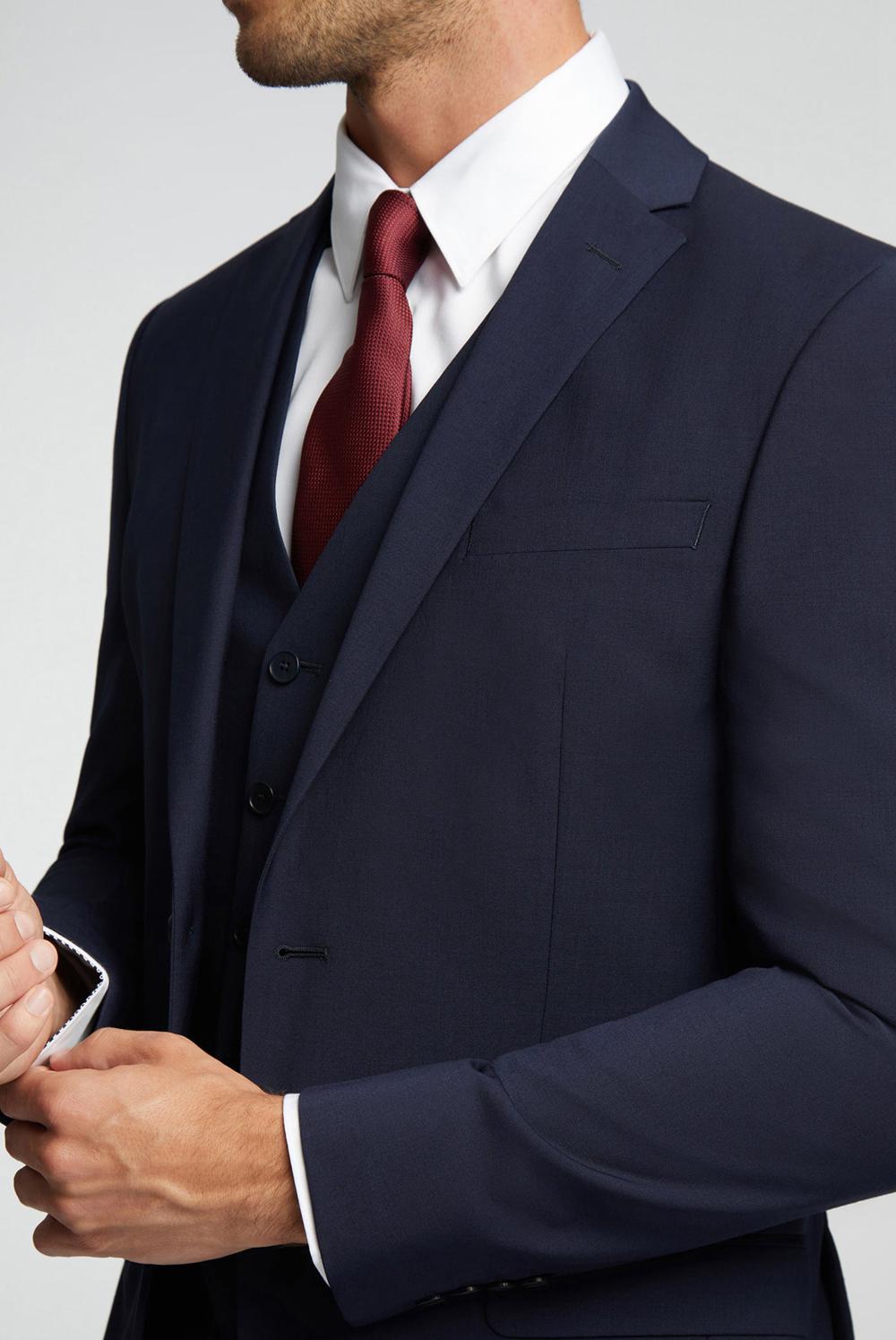 Ted Baker PANAMA - Wool Blend Slim Fit Suit Jacken Herren Navy | APKQZ-6173