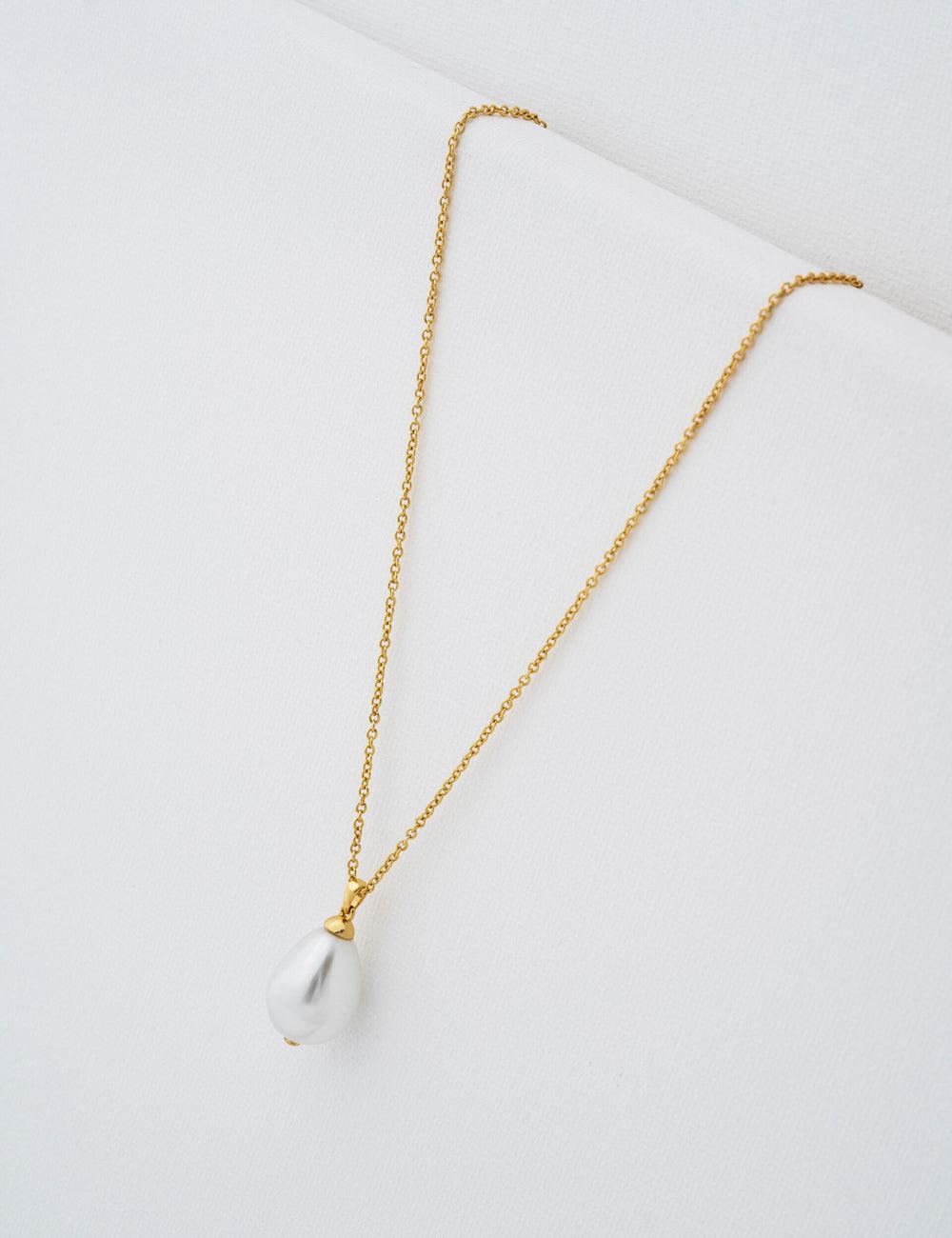 Ted Baker PARMLIA - Pearl Drop Pendant Ketten Damen Gold | TIYDM-4890