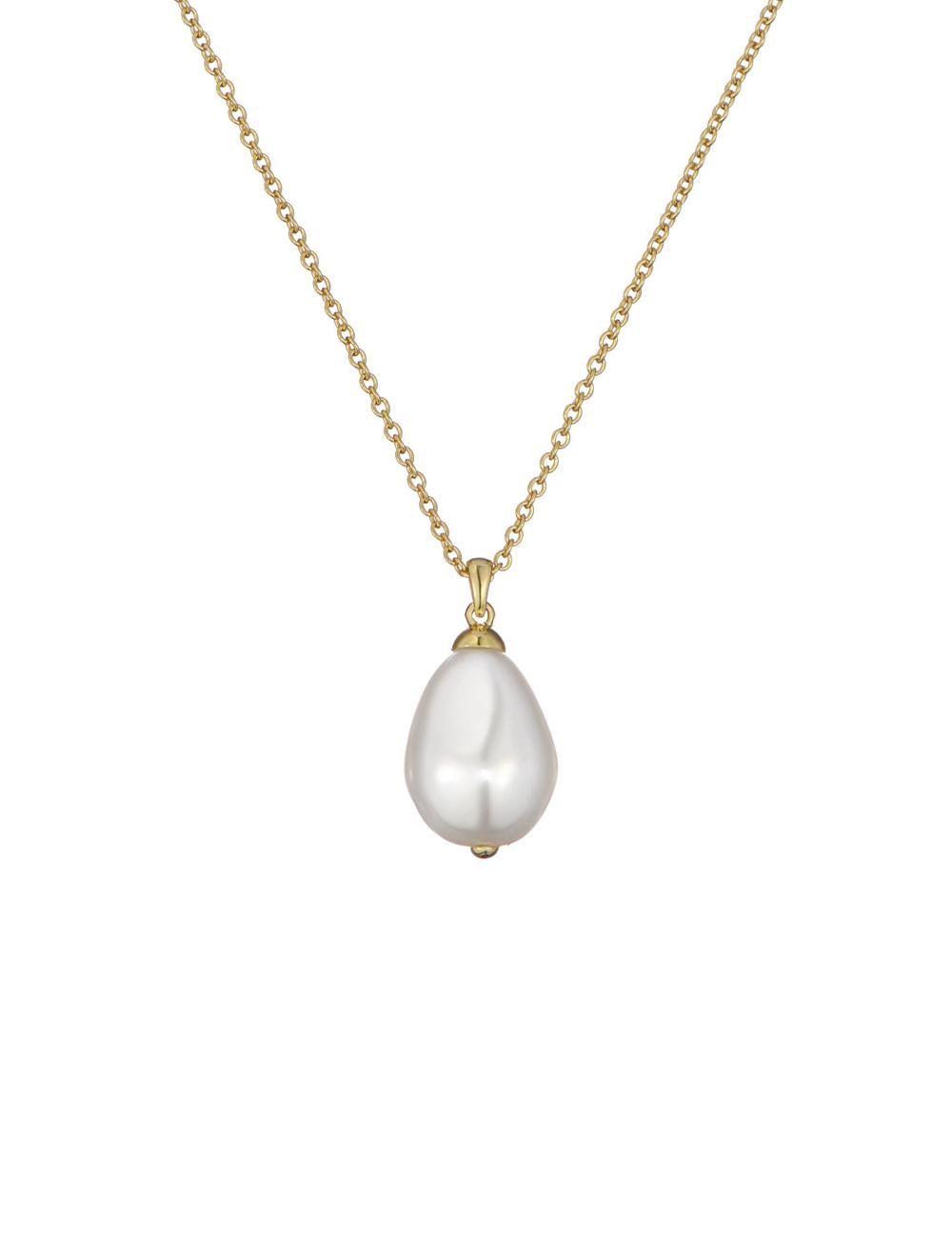 Ted Baker PARMLIA - Pearl Drop Pendant Ketten Damen Gold | TIYDM-4890