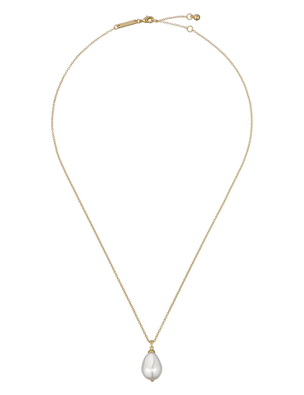Ted Baker PARMLIA - Pearl Drop Pendant Ketten Damen Gold | TIYDM-4890
