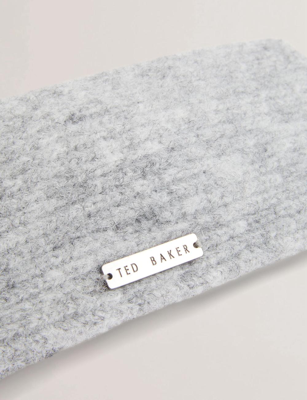Ted Baker PENAOPA - Rhinestone Detail Knitted Stirnband Damen Grau | EHUDX-8217
