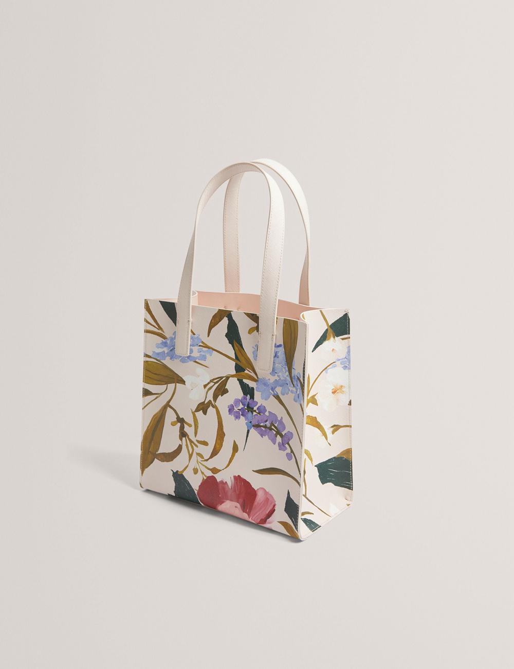 Ted Baker PHYLISA - Floral Print PU Leather Small Tragetaschen Damen Rosa | LPSCJ-6329