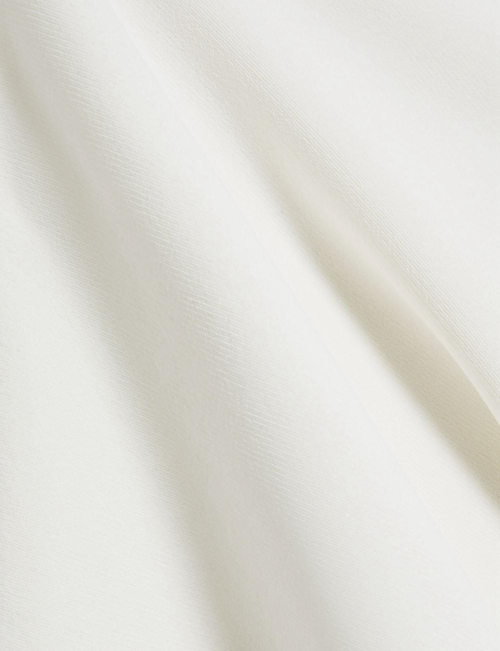 Ted Baker REGINAH - Wide Short Sleeve V-Neck Knitted Oberteile Damen Ivory | ZKOYX-4025