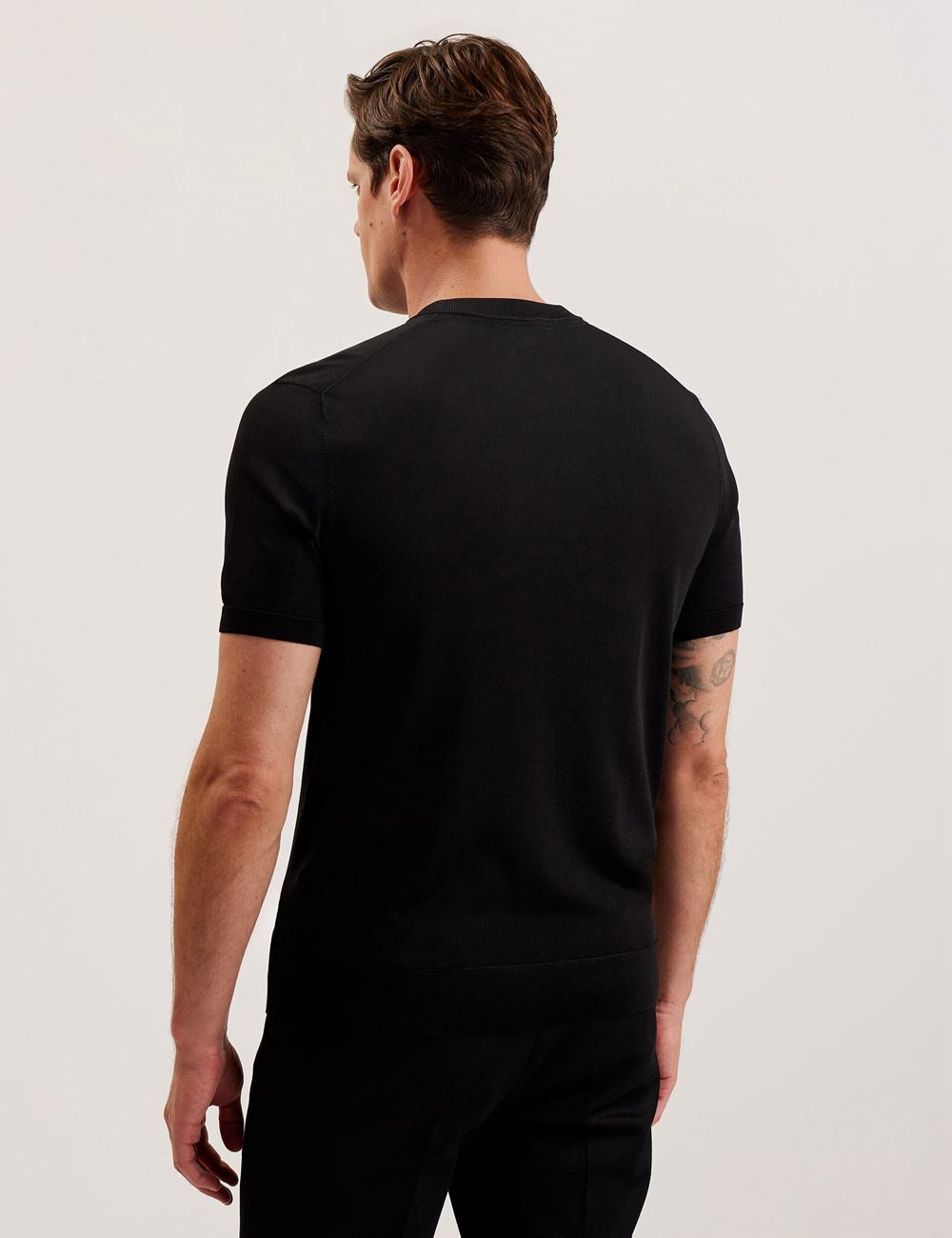 Ted Baker REYON - Rayon Crew Neck Short Sleeve T-shirts Herren Schwarz | FHPLX-8259