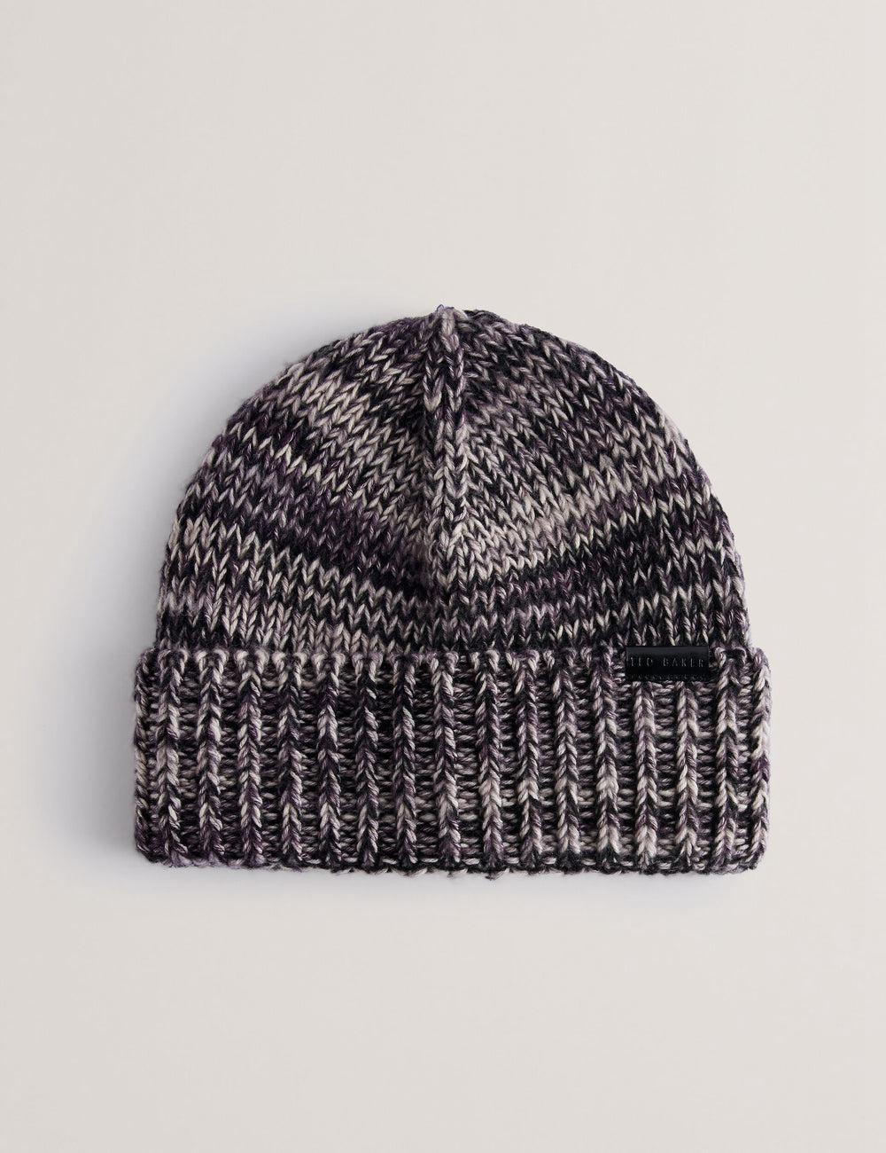 Ted Baker RICHIIS - Marl Knit Turn Up Beanie Hüte Herren Grau | FONXH-0584