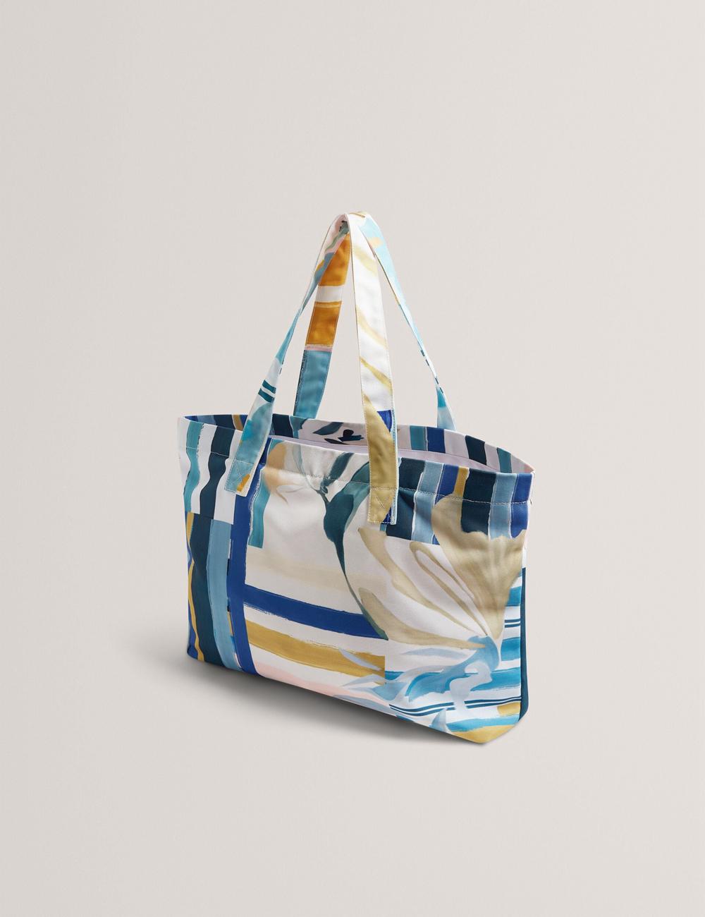 Ted Baker SHELYSS - Printed Beach & Flip Flops Set Tragetaschen Damen Grün | VHFAS-9513