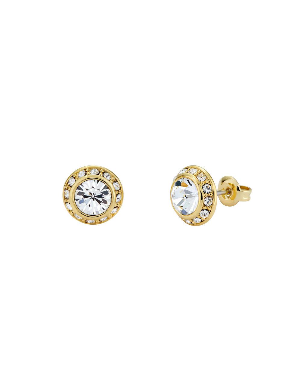 Ted Baker SOLETIA - Solitaire Sparkle Crystal Stud Ohrringe Damen Gold | TMUPR-3401