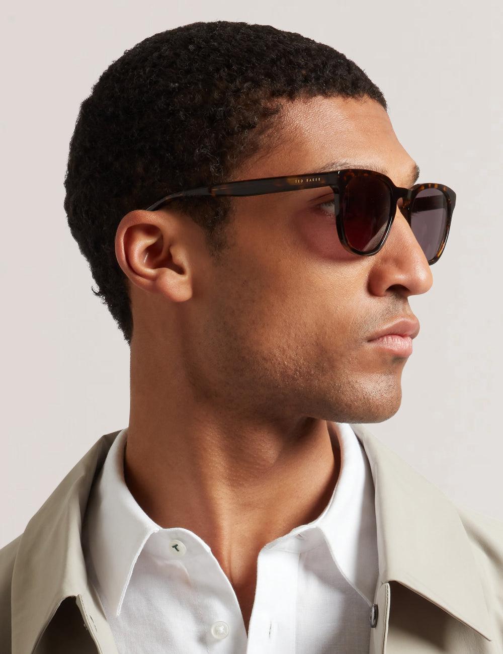 Ted Baker SORLEY - Classic Rounded Eye Sonnenbrille Herren Tort | JVFEZ-9341