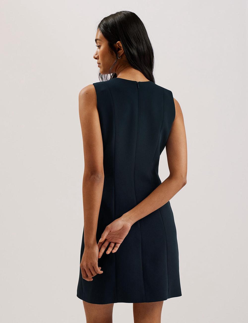 Ted Baker SORRAL - Line Tailored Minikleid Damen Schwarz | HJQOY-7835